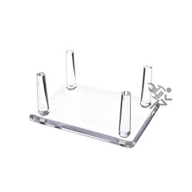 OnFireGuy 3.4" Four-Peg Display Stands Holder for Hunting Decoys, Minerals, & Fossils, 2 Pack