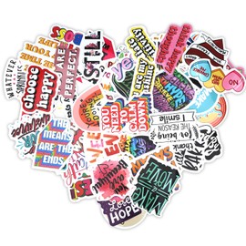 50 PCS Pegatinas de Vinilo, Papel Decorativo Portátiles, Scrapbook, Termos, Cuadernos, Celulares