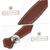 CAXUSD Luxury Luggage Handles Premium Leather Pull Handles for Suitcase