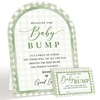 Green retro plaid Theme Baby Shower Games, Measure the Baby