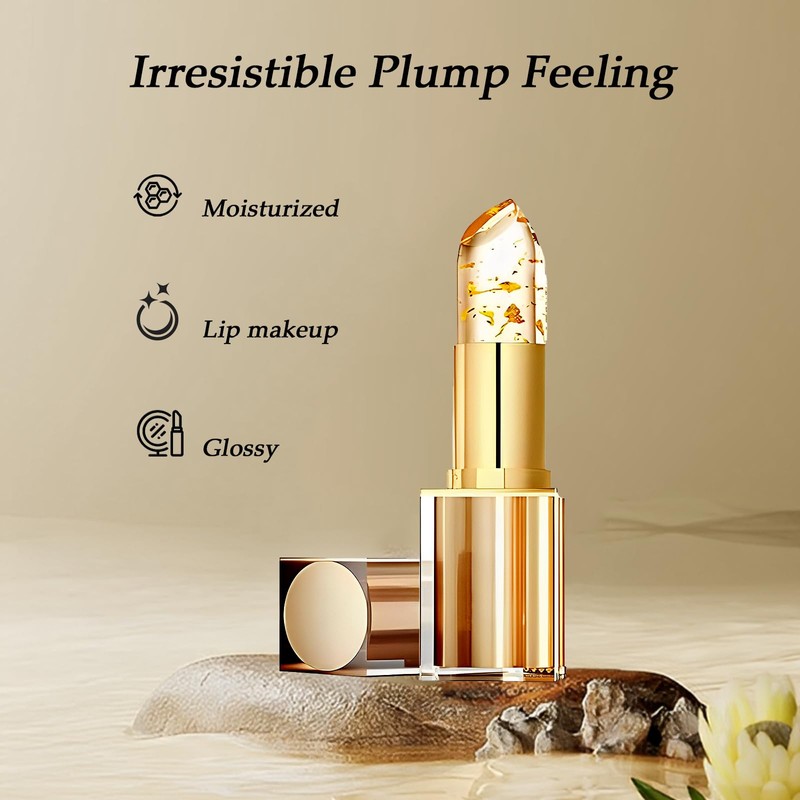 Transferproof Colour Changing Lipstick, Long Lasting 24H Lipstick, Moisturizing Glossy