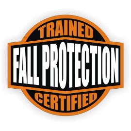 Unbranded/Generic 3pcs Fall Protection Trained Certified Hard Hat Helmet Stickers Safety Harness