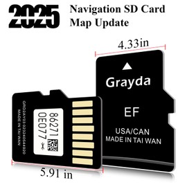 Grayda Navigation SD Card Map Update Accessories 86271-0E077,GPS Map Card Compatible with Toyota Tacoma, Highlander,RAV4,Tundra,Camry,4Runner,Sienna,Avalon,Prius,Venza,Mirai,Sequoia,Corolla|USA/Canada