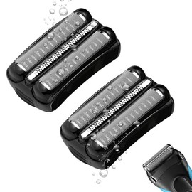 21B Replacement Head for Braun Electric Shaver, Foil & Cutter Razor Head Compatible with Braun 3040s 300s, 310s, 320s, 3050cc 360s 370cc-4, 3090cc (2 Pack)