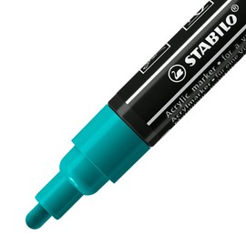 Acrylic Marker - STABILO Free Acrylic T300 2-3mm Bullet Tip Turquoise Green