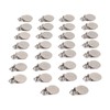 30pcs Metal Round Pacifier Clips for Toddler Rust Prevention Electroplated