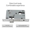 Xiuganpo Black Front Door Handle, Silent Universal Modern Front Door