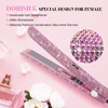 DORISILK 480°F High Temp Hair Straightener and Curler, Titanium Flat