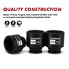 CASOMAN 16PCS 1/2" Drive Shallow Spindle Axle Nut Impact Socket