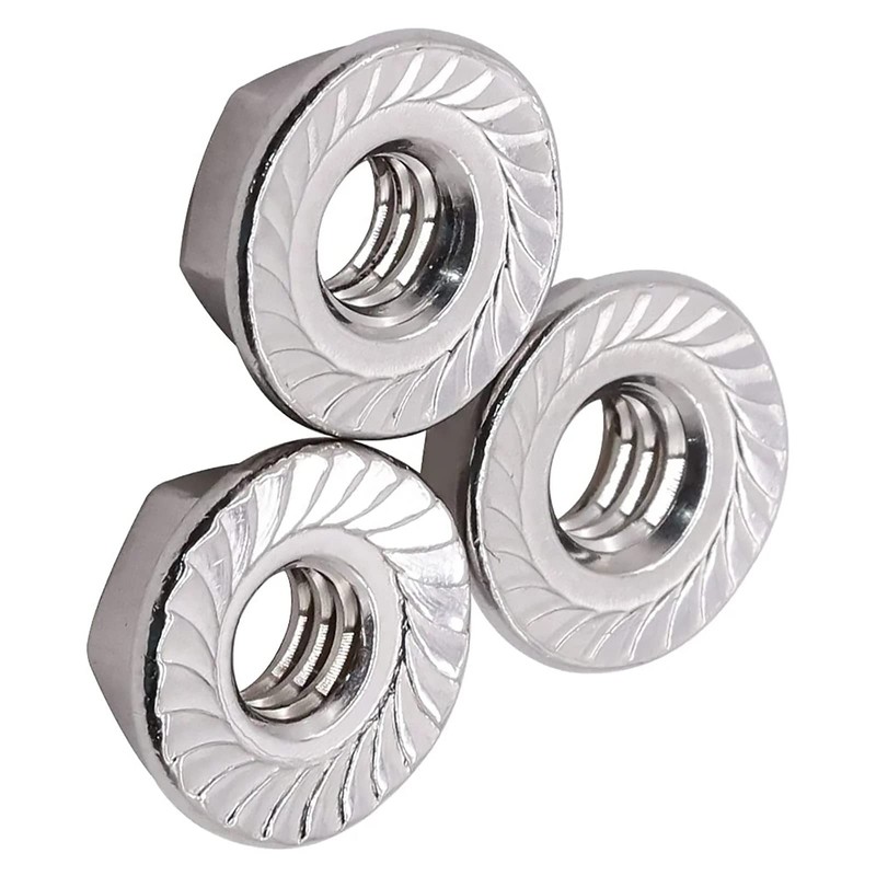KOYMING M6 Nut Hexagonal Lock Nut M6*20pcs Lock Nut Flange