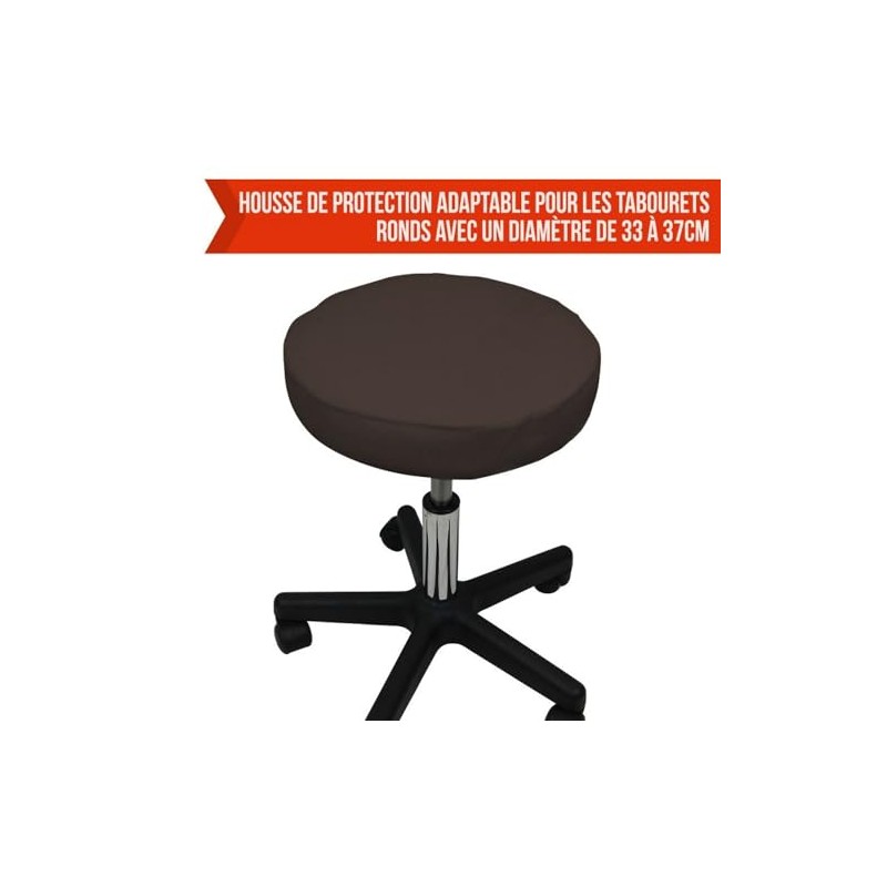 Linxor® Terry Protective Cover for Round Stool – 9 Colours