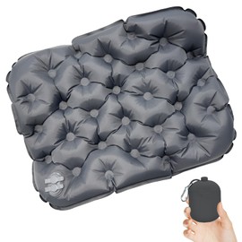 Folding Mat, Air Cushion, Air Cushion, Inflatable Cushion, 2.0 inches (5 cm) Thick, Storage Case Included, Air Pump, Leisure Seat, Automatic Inflation, 3D Body Pressure Dispersion, Air Mat (New