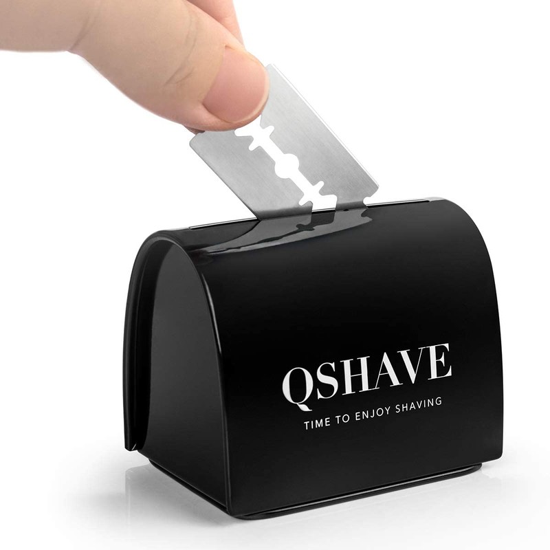 QSHAVE Blade Disposal Case Safe Storage Bank for Used Safety