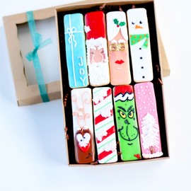 8 Pc. Christmas Cookie Stick Boxed Gift Set! Christmas, Holiday, Hostess Party Gift!
