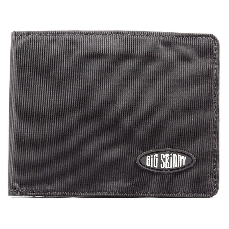 Big Skinny Men's RFID Blocking Bifold Wallet (Black)