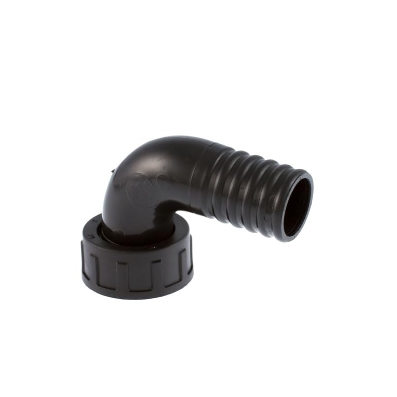 Poly Hosetail 1" BSP Female Elbow to 25 mm hosetail