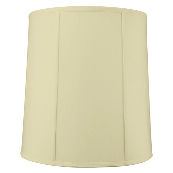 14"x16"x17" Tall Drum Lampshade Egg Shell Shantung, Cylinder Replacement Large Lamp Shade for Table Lamps