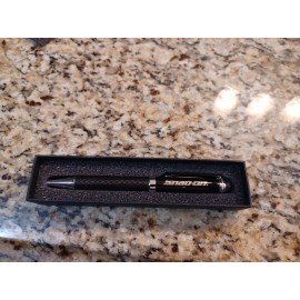 Snap-on Tools Black Carbon Fiber Ink Pen - Stylus End Gift Box