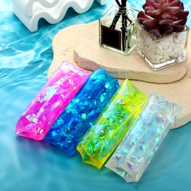 Sonwyoung 24 Pcs Water Snake Fidget Toy Can't Hold Water Novelty Trick Slippery Snake Wiggler Toys Tricky Wiggly Wiggler Tube for Home School Birthday Gifts, 4.33 x 1.57 Inches (Fresh Colors)