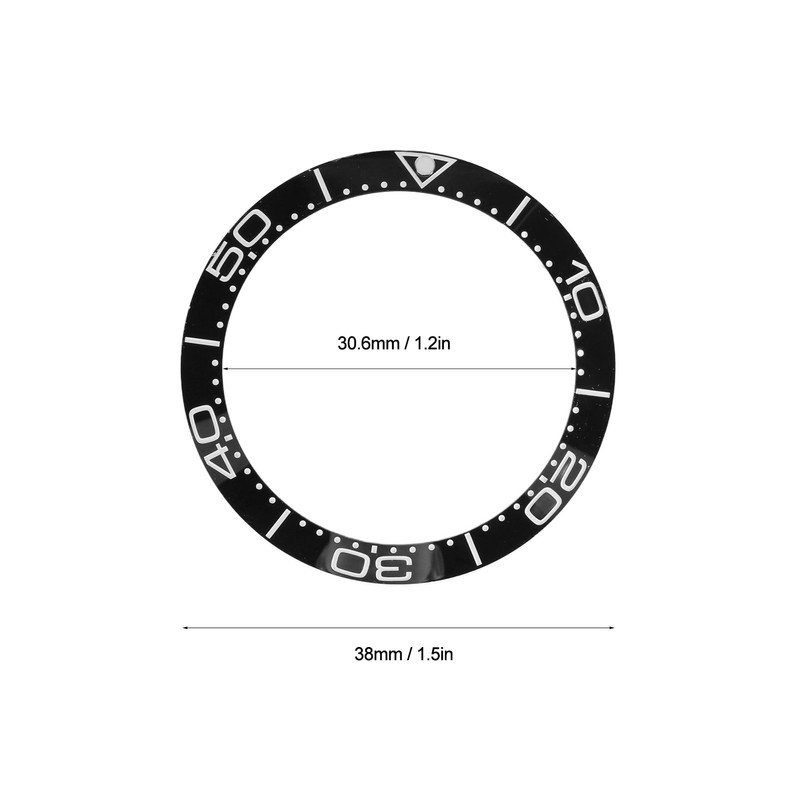 Ceramic Watch Bezel Ring Professional 38mm Watch Bezel Insert Replacement