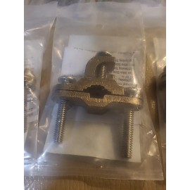 Commercial Electric Ground Clamp with Lay-in Lug for 10 - 2 AWG Bronze 1/2 - 1