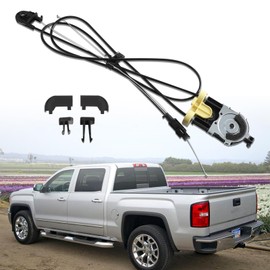 KAVIUS 25980205 Rear Power Sliding Window Regulator w/o Motor Compatible with Chevy Silverado G-MC Sierra 1500 2500 HD 3500 HD 2007-2014 Power Window Regulator Assembly Without Motor Replaces 25782000