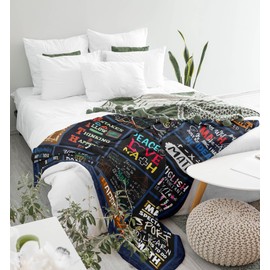 Zolumy Math Gifts for Men/Women, Math Teacher Appreciation Gifts, Graduation/Birthday Gifts for Math Lovers Blanket 60X50in