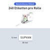 SUPVAN 240 Labels/Roll Black on White Label Tape Thermal Multipurpose