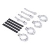 Motorcycle Headlight Mounting Bracket 39 to 41mm Bright Silver Surface