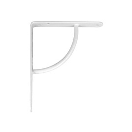 Amig - Shelf Bracket Stainless Steel Model 12 | Metal Bracket for Shelves | Shelf Bracket | Colour: White | Dimensions: 200 x 150 mm | Recommended Max Weight: 105 kg