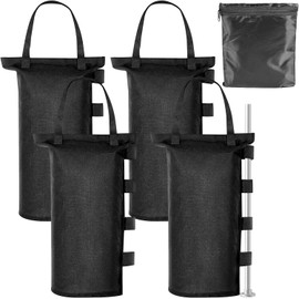 Auirshiky Gazebo Weights for Gazebo, Pack of 4, 600D Oxford Waterproof Sandbags for Weighting, Gazebo Weighting for Folding Gazebo, Gazebo, Tent, Outdoor (15 x 50 cm)