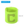 PATIKIL 9.4x2.5 Soccer Captain C Armband, 3 Pack Nylon Unisex