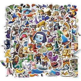 KRGNPLE 100 Pcs Anime Stickers Waterproof Sticker Notebook Notebook Cute Doodle Sticker DIY Holder