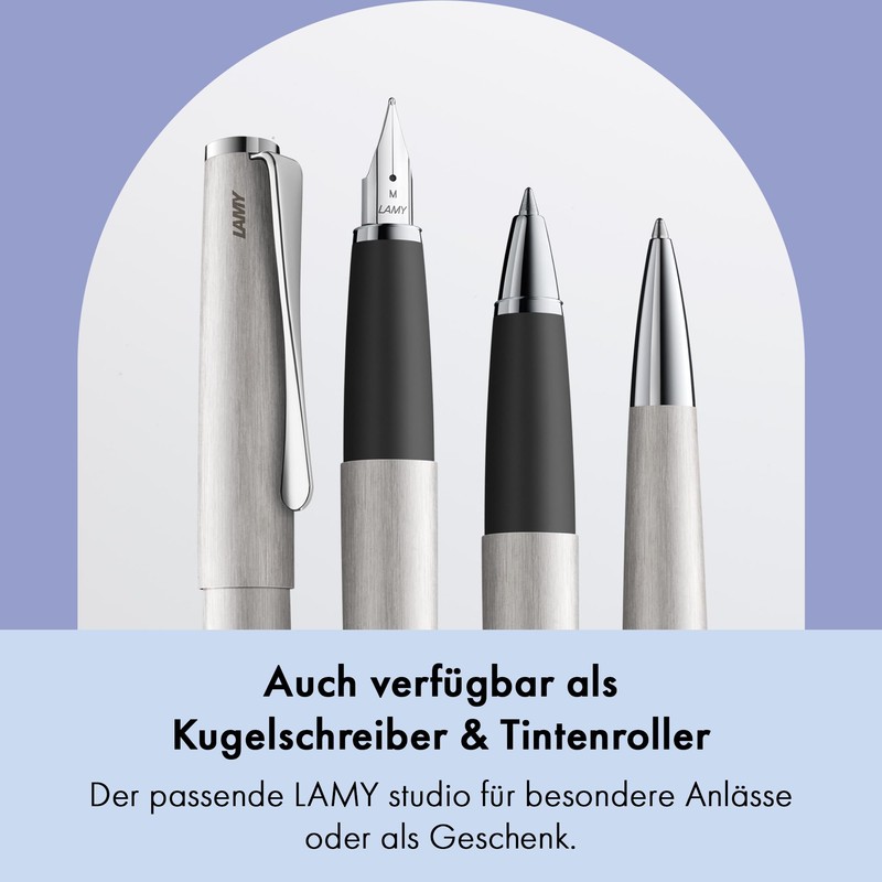 Lamy fountain pen studio 065 brushed stainless steel M