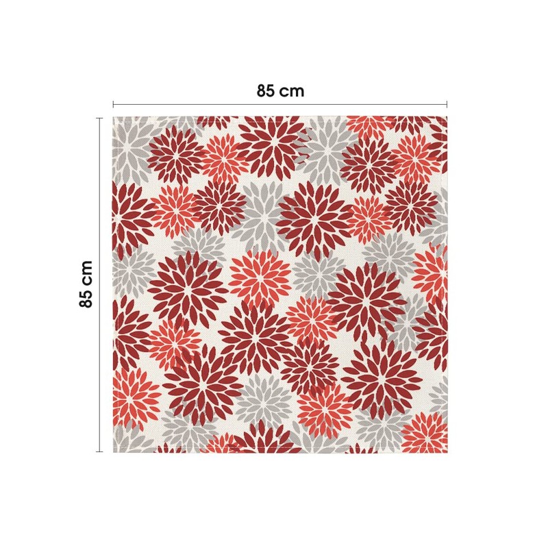 Artoid Mode Table Linen, Flowers, Red Dahlia, Summer, Seasonal, Kitchen
