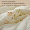 CLoucl 100% Cotton Muslin Crib Comforter/Quilt,Ultra Soft Cozy Reversible Baby