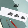 4 x Small 50mm 'Frog in A Rowing Boat' Transparent/Clear
