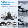 TANBABY Garage Lights, 250W Deformable Ceiling LED Shop Lights, 20000LM