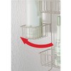 iDesign The Metalo Collection Over-The-Door Hanging Shower Caddy Organizer, 22.7"