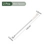 YOKIVE 2pcs Micro Spoon Scoop Double Head Sample Lab Silvertone