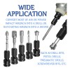 1/2-1/4 Adaptador Portabrocas Para Llaves Impacto 10 Unidade