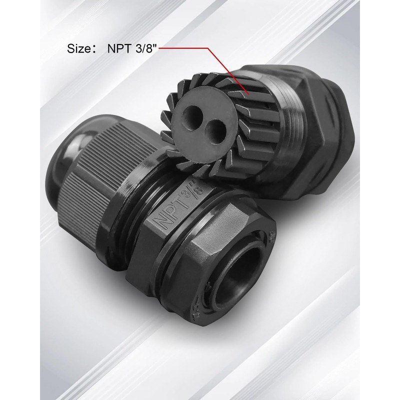 Fuel Cell Electrical Bulkhead Fitting 10GA Wire Fuel Pump Assembly