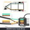 4 Pin 5 Wire Trailer Wiring Harness 26FT with Jacketed