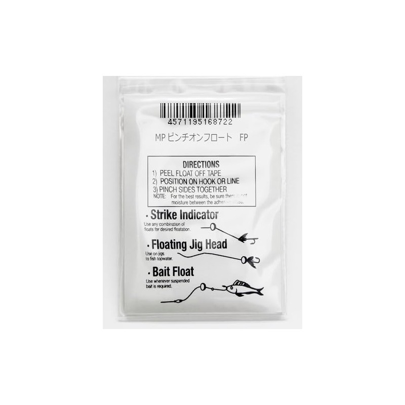 Pinch On Float/Fluorescent Pink/Fly Float/Pack of 12