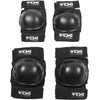 TSG Plain Knee / Elbow Protector Set Black