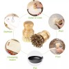 Veraly Kit Limpieza Cocina Cepillo Lava Trastes Con Base Madera