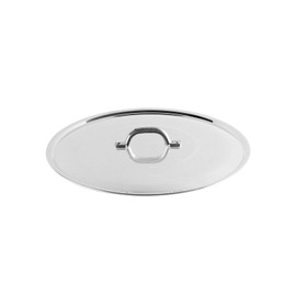 Pentole Agnelli Family Cooking Aluminium Flat Lid With Loop Handle, Diameter 26 Cm.