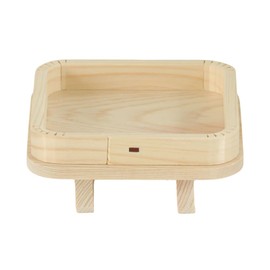 Namukuma-chan Workshop Sanpo with Feet 3 inches (9.5 cm) x Height 1.8 inches (4.5 cm) Made in Hinoki, Made in Japan, Shinto Shelf, Kagami Mochi, Altar, Offering Stand, 3.0 inches