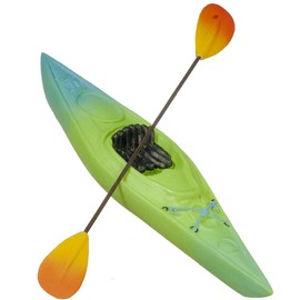 Melody Jane Dollhouse Kayak with Paddle Miniature Outdoor Sports Accessory 1:12 Scale