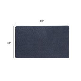 VersaTex Multi-Purpose Recycled Rubber Floor Mat for Indoor or Outdoor Use, Utility Mat for Entryway, Tool Bench, Garage, Under-Sink, Patio, and Door Mat; 36" x 60", Black